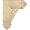 Ekena Millwork Traditional Arts and Crafts Rough Sawn Bracket w/ Offset Brace, Douglas Fir, 8"W x 18"D x 22"H BKT0806X18X22TRA03RDF - alternate 3
